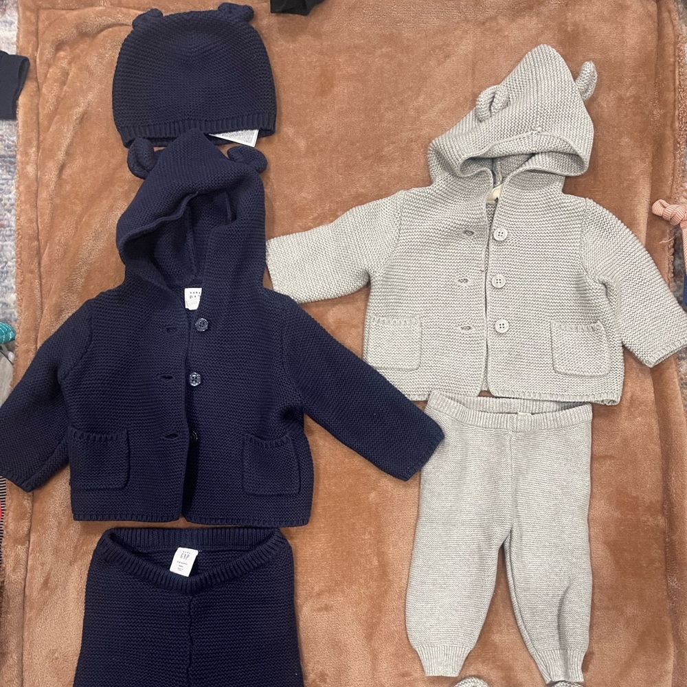 Blue is 3 to 6 months grey is 0 to 3 months